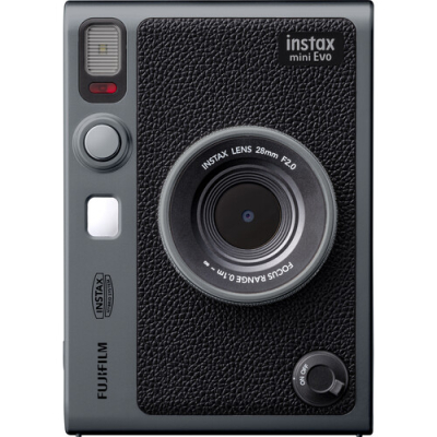 FUJIFILM Instax Mini EVO Hybrid Digital/Instant Film Camera Silver Special Edition