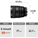 Sony 85mm f1.4GM II E lens