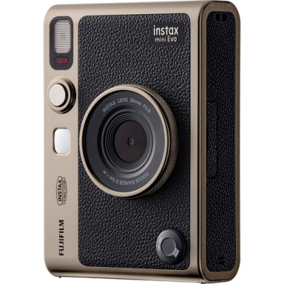 FUJIFILM Instax Mini EVO Hybrid Digital/Instant Film Camera Gold Special Edition